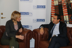 20 January 2020 The Head of standing delegation to the OSCE PA Stefana Miladinovic in study visit to the OSCE PA Secretariat (photo © OSCEPA)